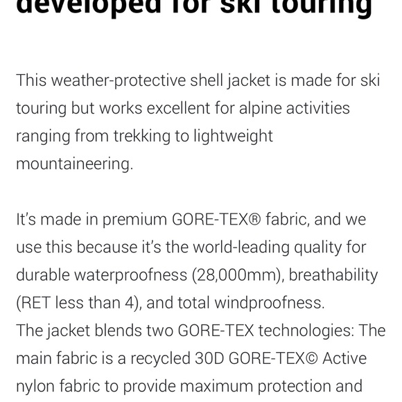 Norrona Ski Shell Jacket - Picture 8 of 8